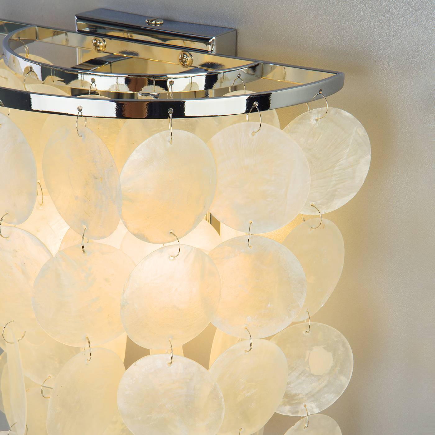 Настенное бра Eurosvet Sandra 60084/2 хром/перламутр