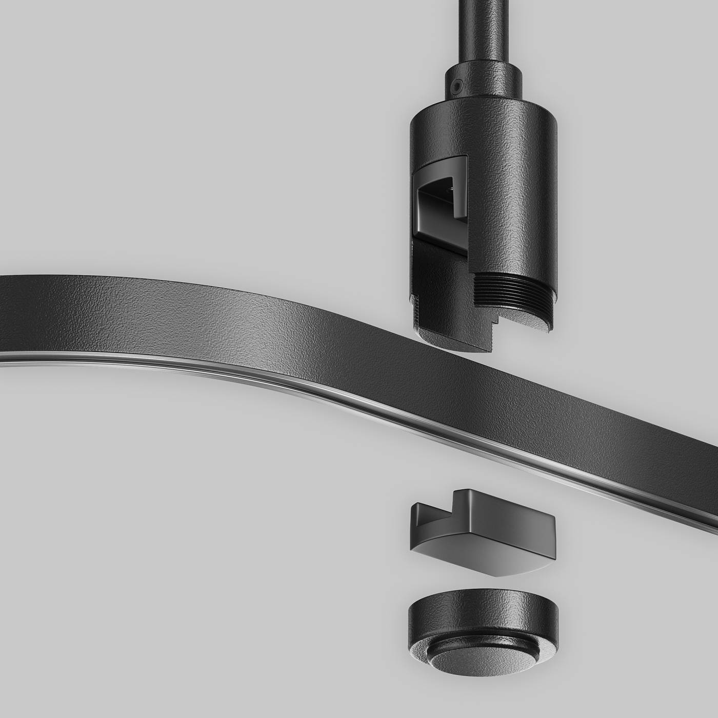 TRX154-RC80-B Радиусный коннектор для шинопровода Maytoni Accessories for tracks Flarity TRX154-RC80-B