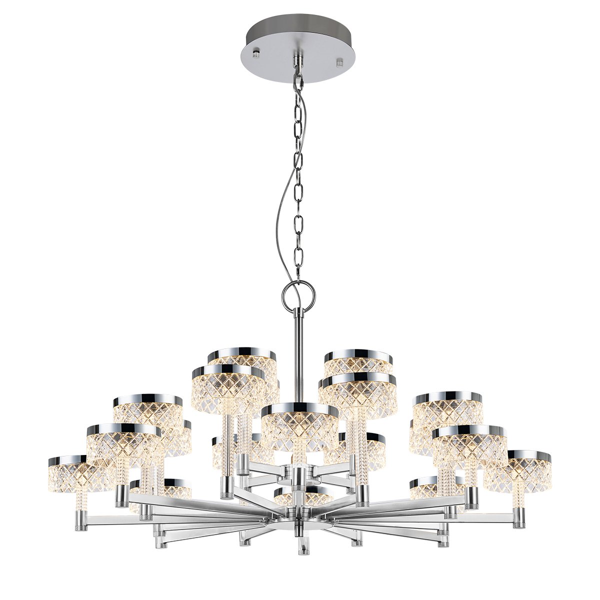 MD21020075-20A chrome Подвесная люстра Delight Collection Diamond cut MD21020075-20A chrome