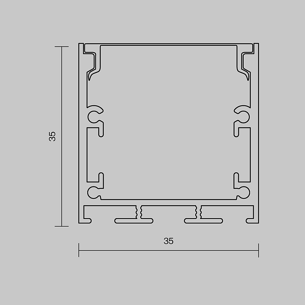 633004 Профиль Maytoni Накладной-подвесной профиль 633004