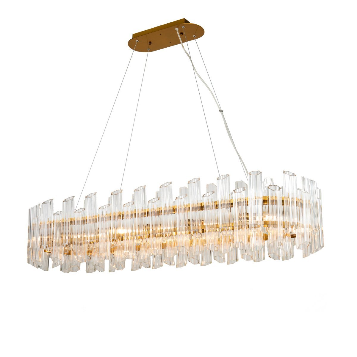KG0769P-12L clear/ brass Подвесная люстра Delight Collection Vittoria KG0769P-12L clear/ brass