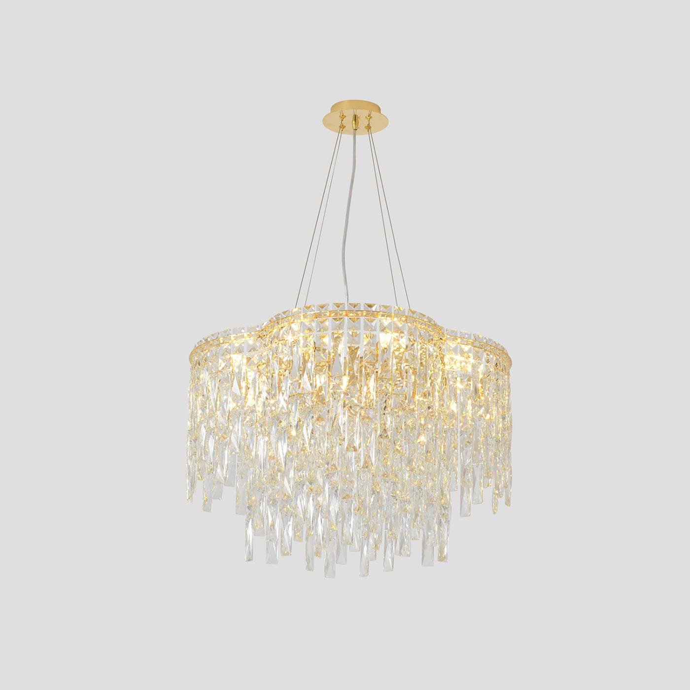 ABRIL SP12 GOLD Подвесная люстра Crystal Lux Abril ABRIL SP12 GOLD