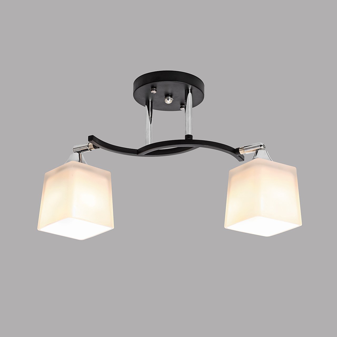 MD.6106-2-S-BK+CH Потолочная люстра IMEX MD.6106-2-S-BK+CH