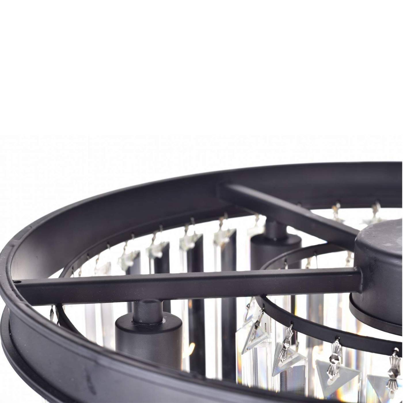 KR0387P-6B/P black/clear Подвесная люстра Delight Collection 1920s Odeon KR0387P-6B/P black/clear