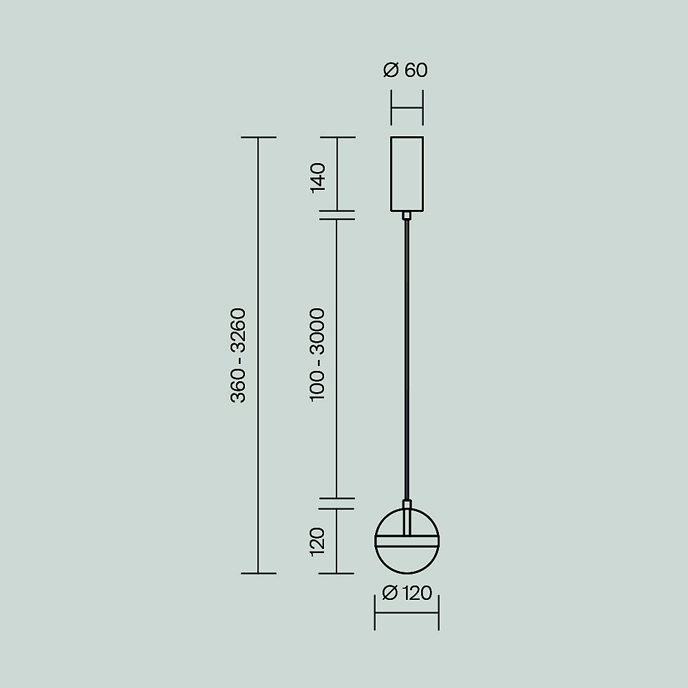 Светильник подвесной Maytoni Area MOD295PL-L20BS3K