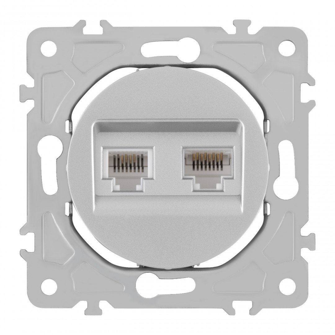 Розетка Arte Milano Am-202 202.44-1.silver