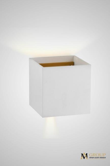 AM113-2X5W WH+GL Настенный светильник AM Group Am11 AM113-2X5W WH+GL