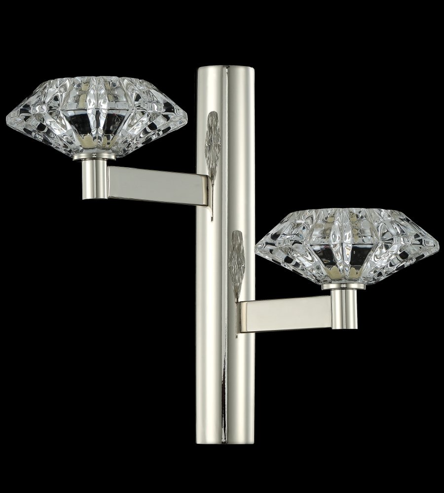 REBECA AP2 NICKEL Настенное бра Crystal Lux Rebeca REBECA AP2 NICKEL