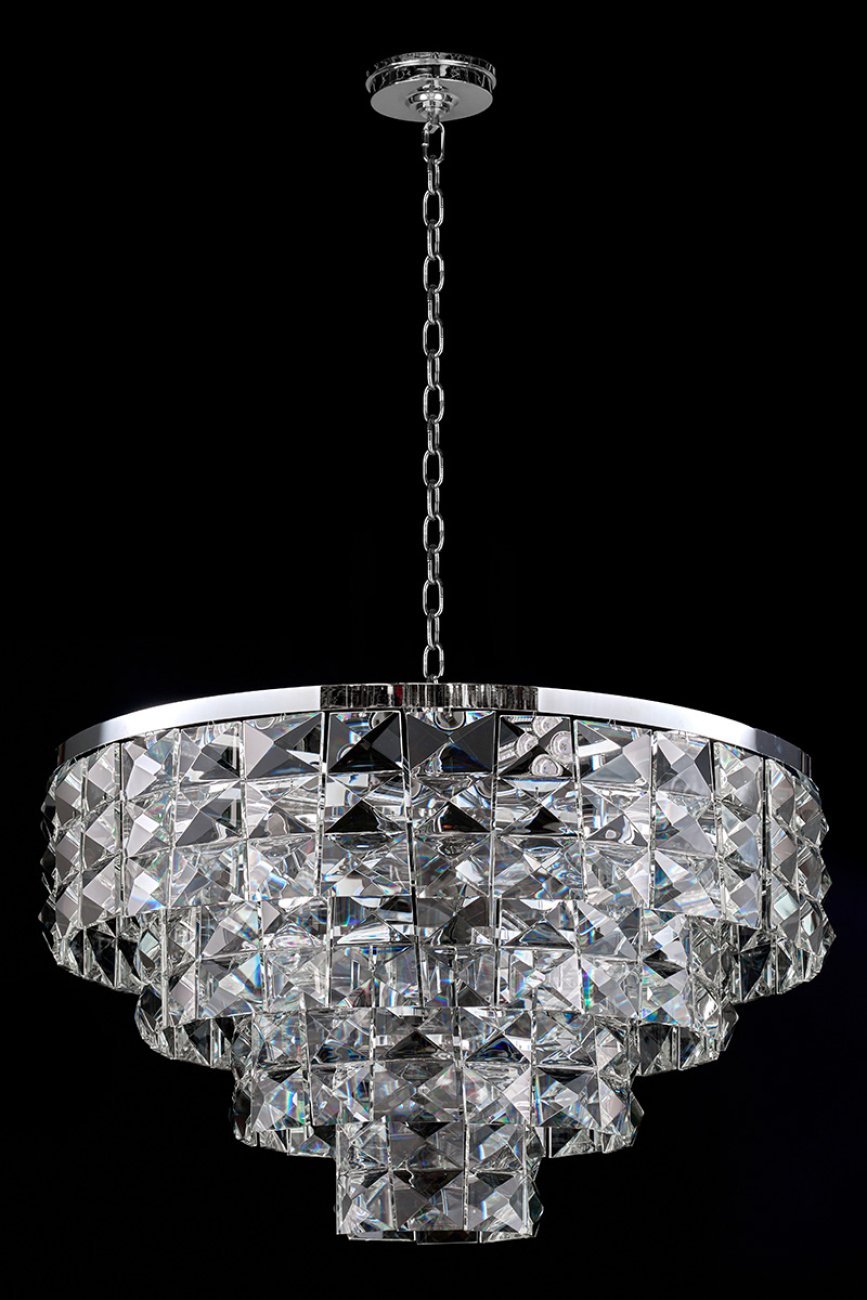 LE3003/800 CH Подвесная люстра LEON Cristal LE3003/800 CH