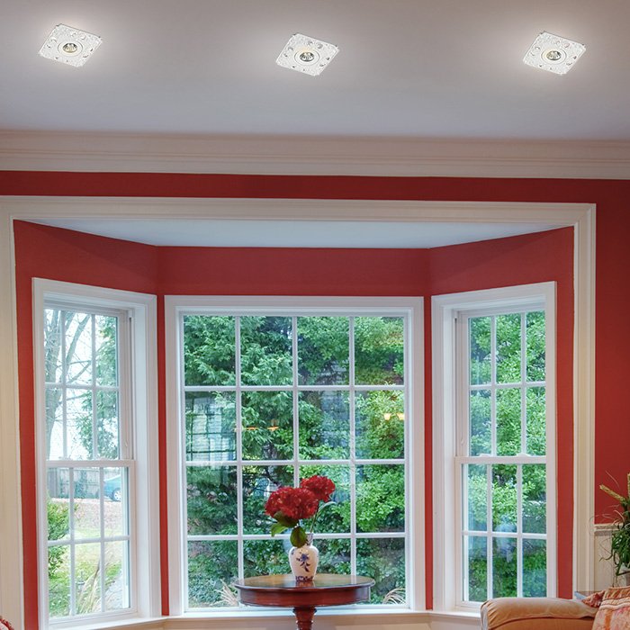 Встраиваемый светильник с узорами Ola 370204 Novotech