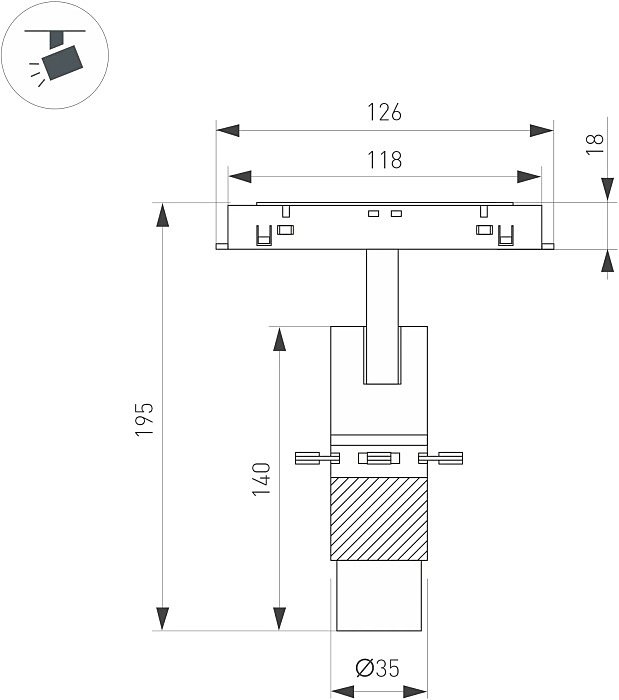 Трековый светильник Arlight Mag-Orient 045067