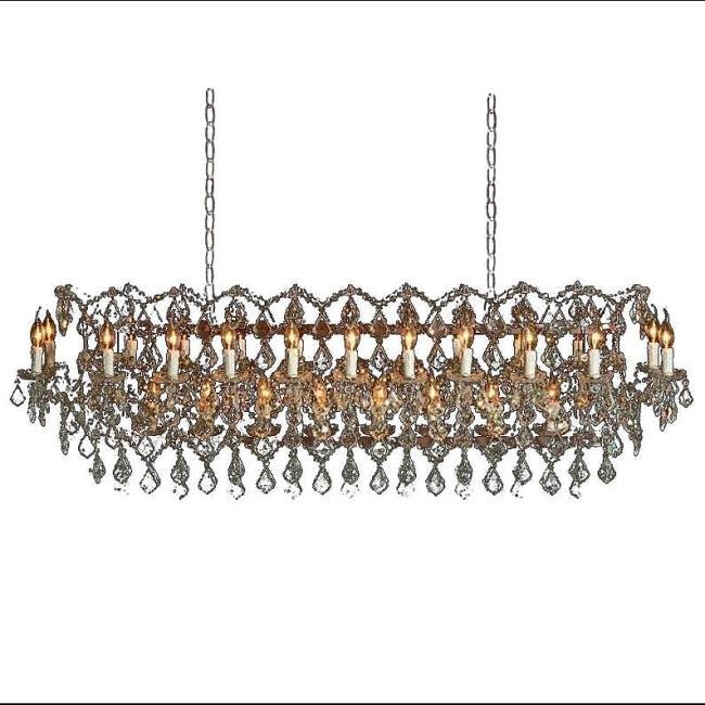 Подвесная хрустальная люстра Rococo L'Arte Luce Luxury L27903