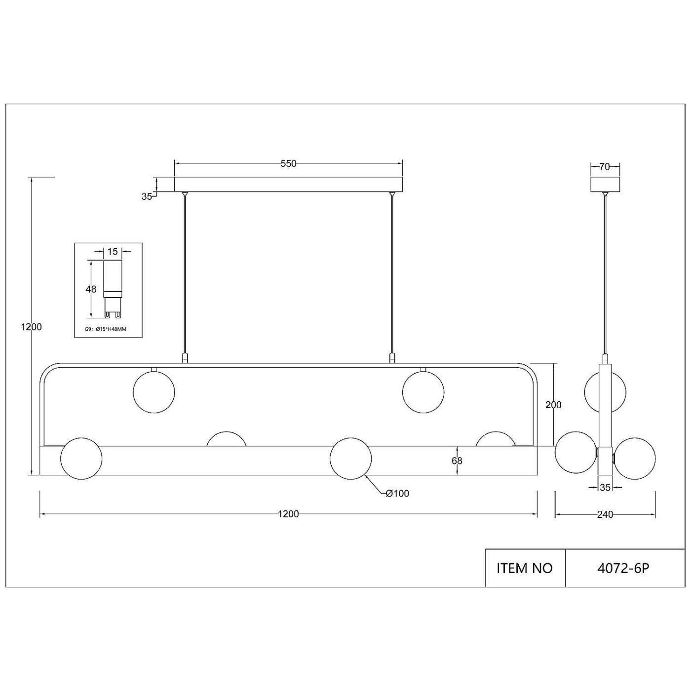 Светильник подвесной Favourite Fitirum 4072-6P
