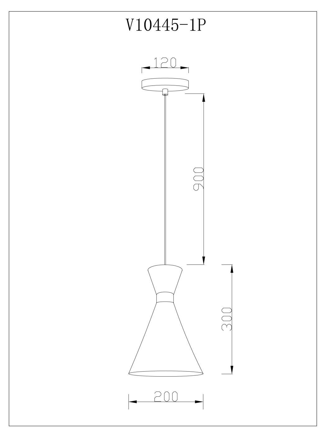 V11557-1P Светильник подвесной Moderli Pesaro V11557-1P