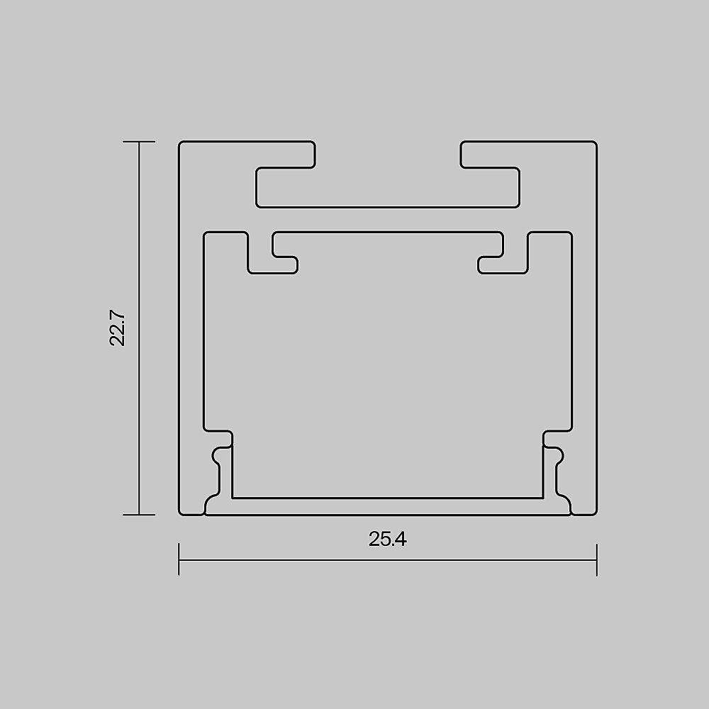 633012 Профиль Maytoni Накладной-подвесной профиль 633012