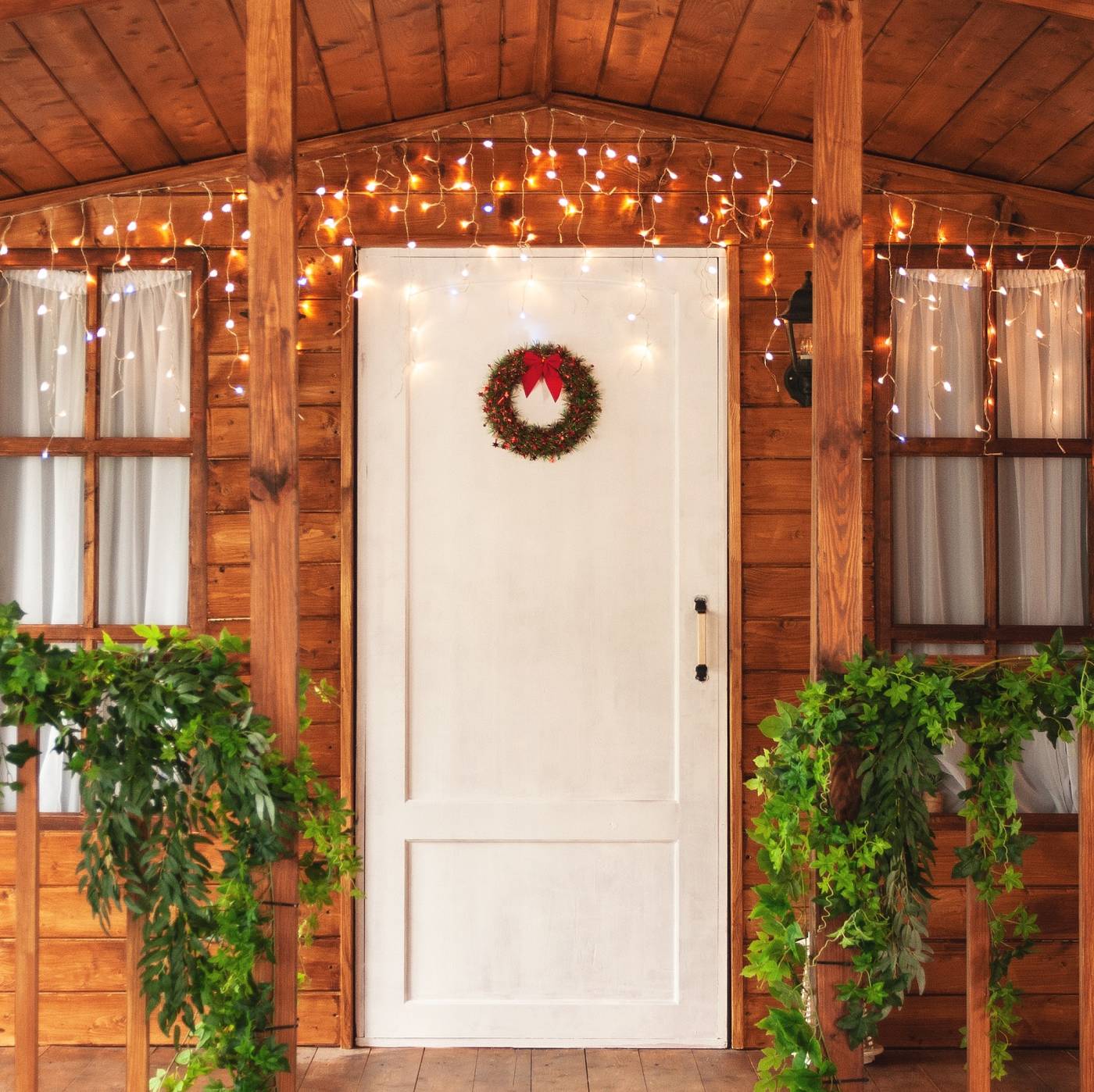 Бахрома светодиодная с эффектом мерцания, 3м Uniel ULD-B3010-200/TTK WARMWHITE-WHITE IP44