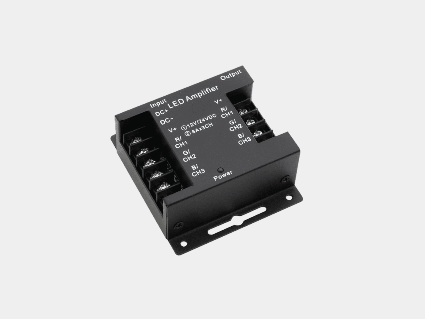 00-00001071 Усилитель RGB, 24А, Черный, AMP-RGB-24A-BL, SWG Standard 00-00001071