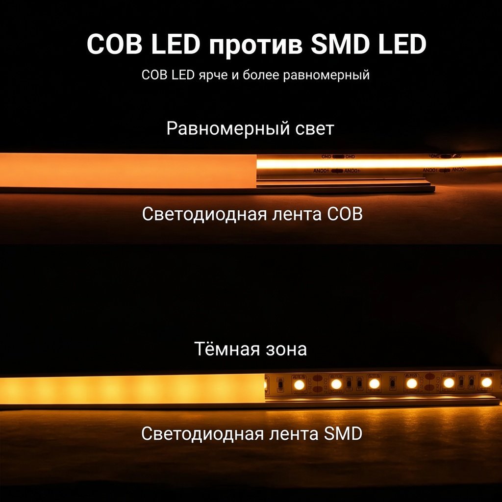 CLT 1.001 10W 24V COB 3000K IP20 Светодиодная лента Line Crystal Lux CLT 1.001 10W 24V COB 3000K IP20