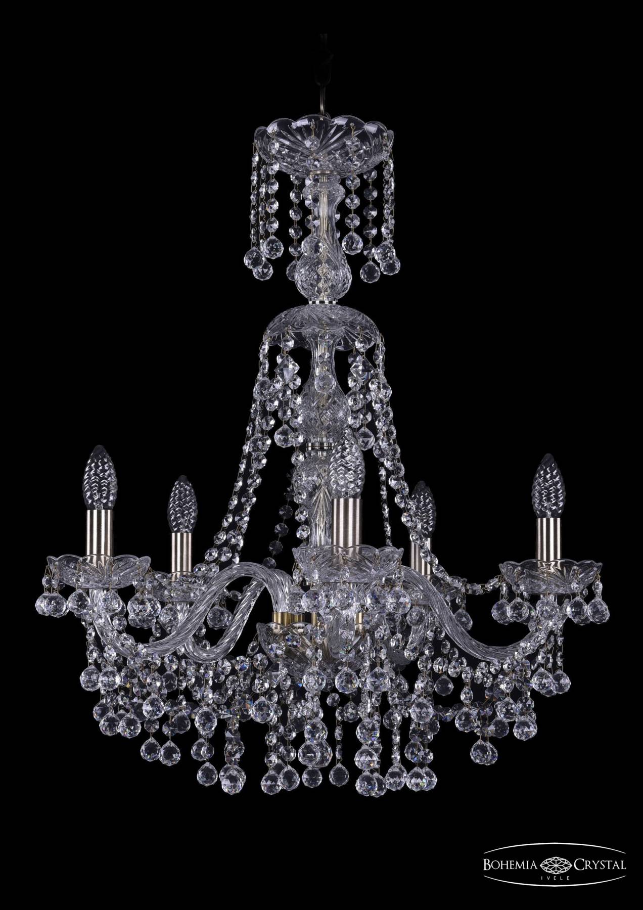 1409/5/195/XL-68 Pa Подвесная хрустальная люстра 1409 Bohemia 1409/5/195/XL-68 Pa