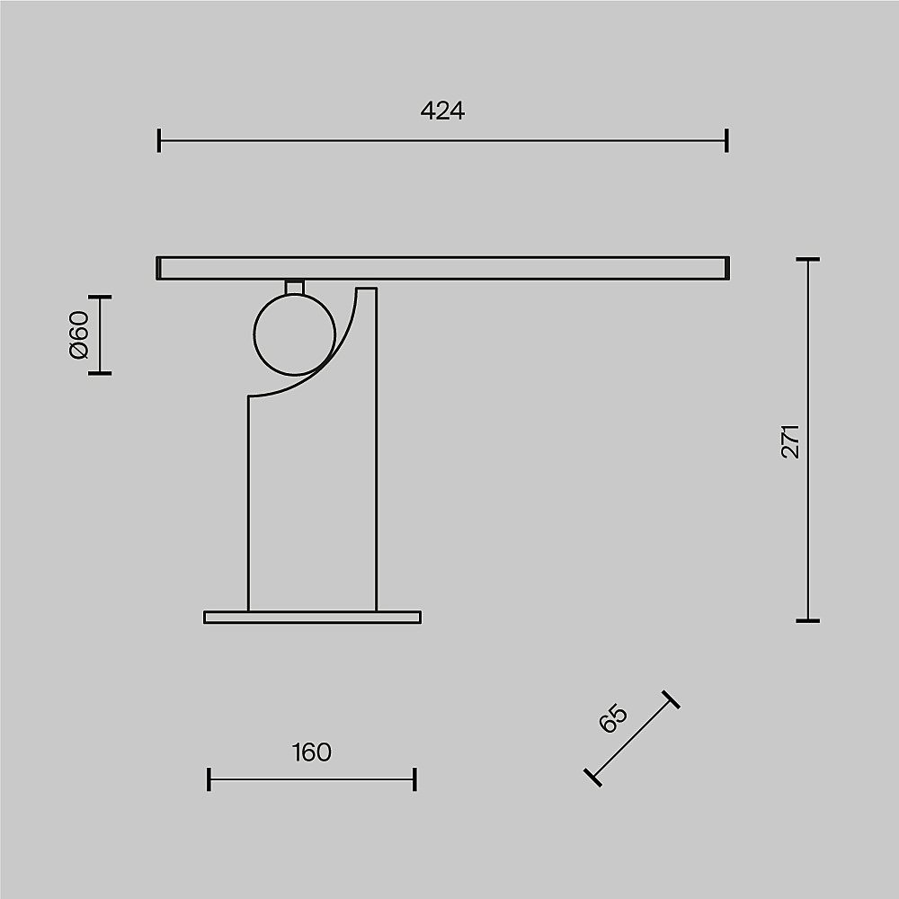 MOD467TL-L9B3K Настольная лампа Maytoni Monumento MOD467TL-L9B3K