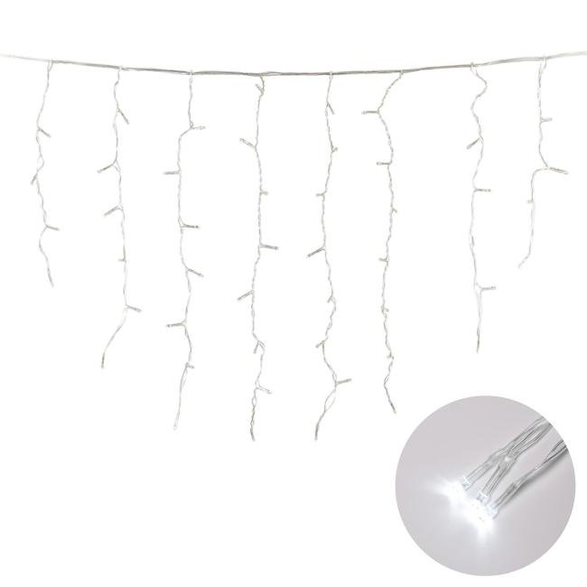 Бахрома светодиодная с контроллером, 200 светодиодов, 3 м Uniel ULD-B3010-200/DTA WHITE IP20