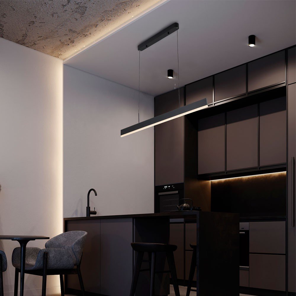 Подвесной светильник L LED4U L8668-1200 BK
