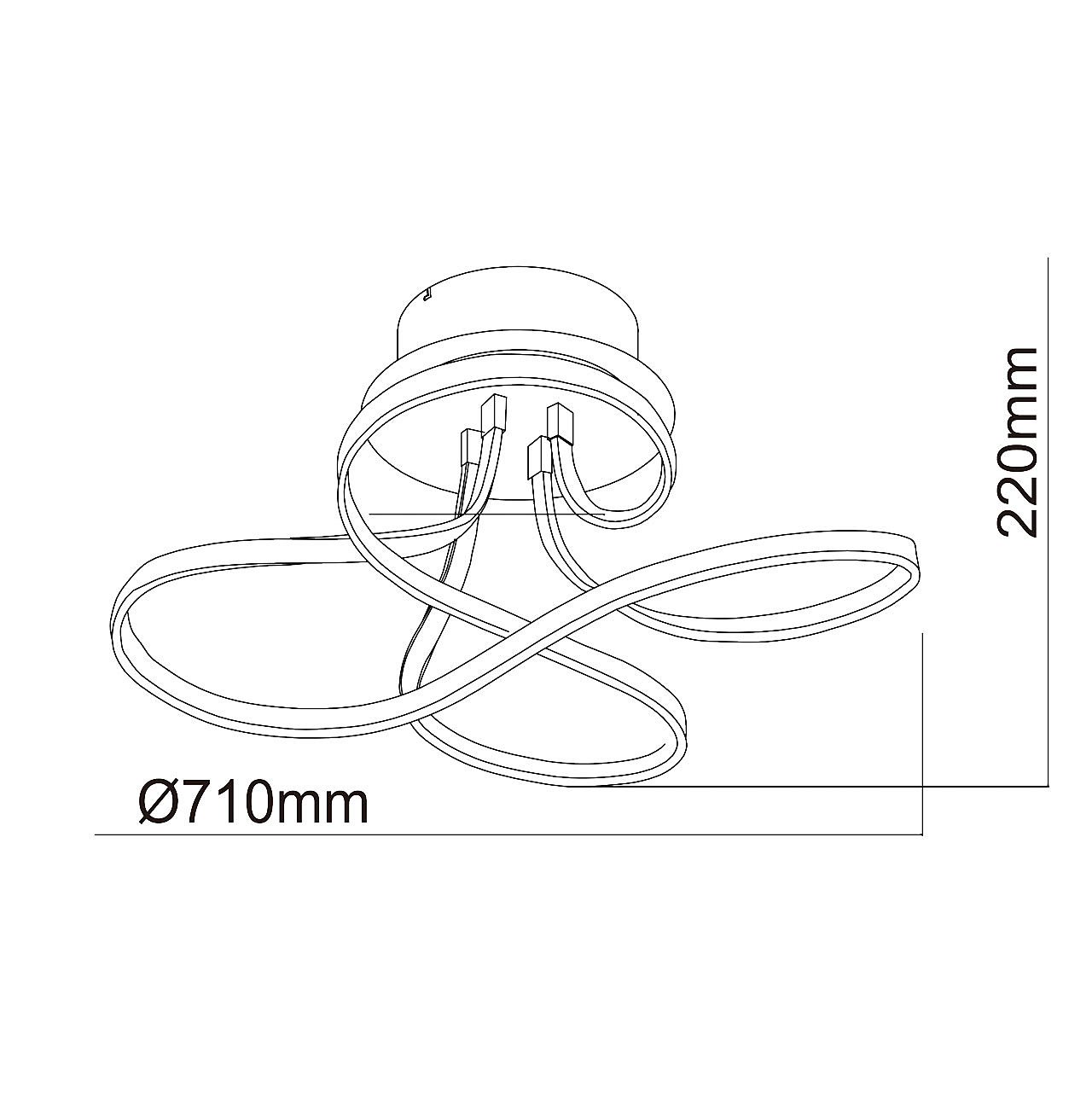Потолочная светодиодная люстра Аурих De Markt 496015302
