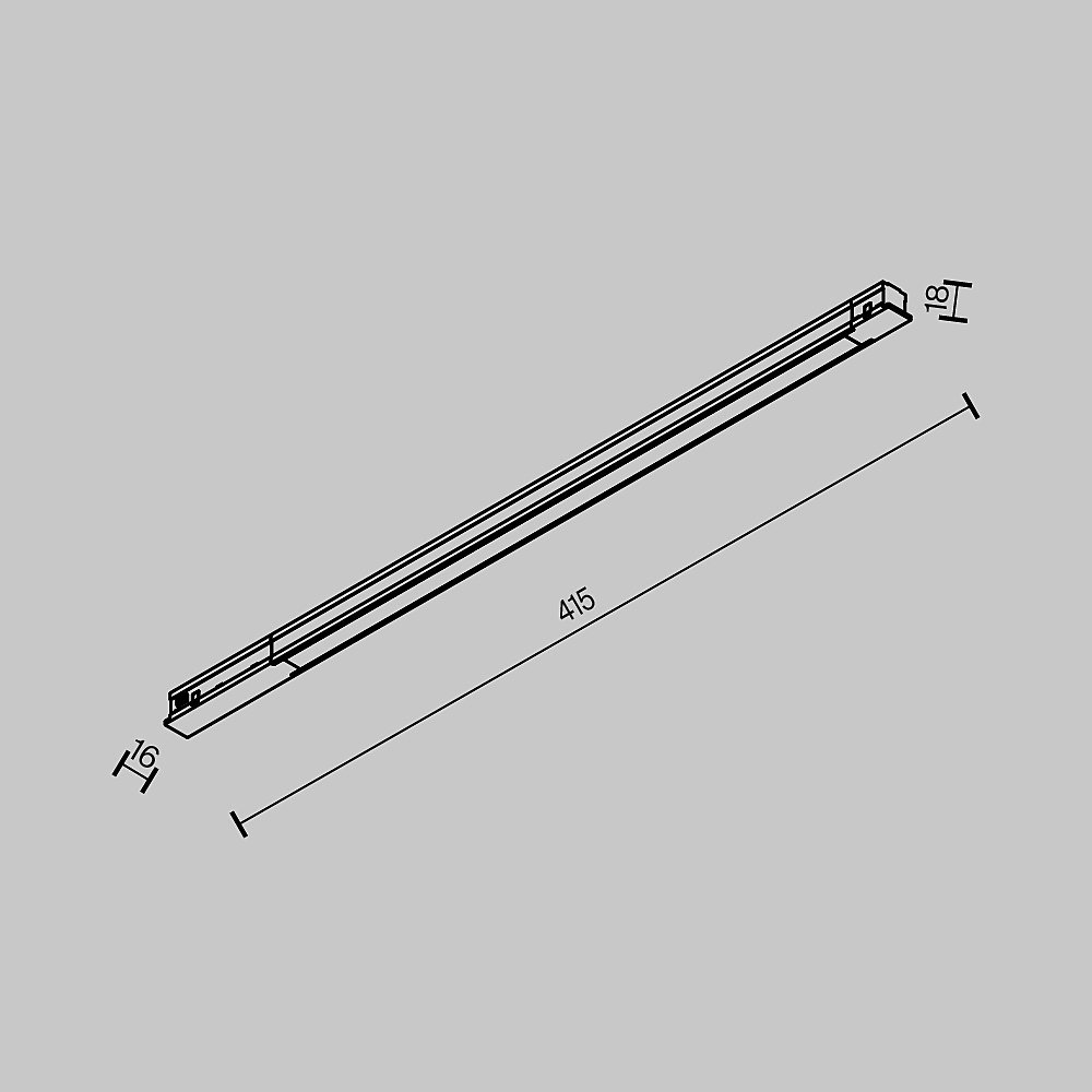 Трековый светильник Maytoni Basis TR231-2-10W4K-B