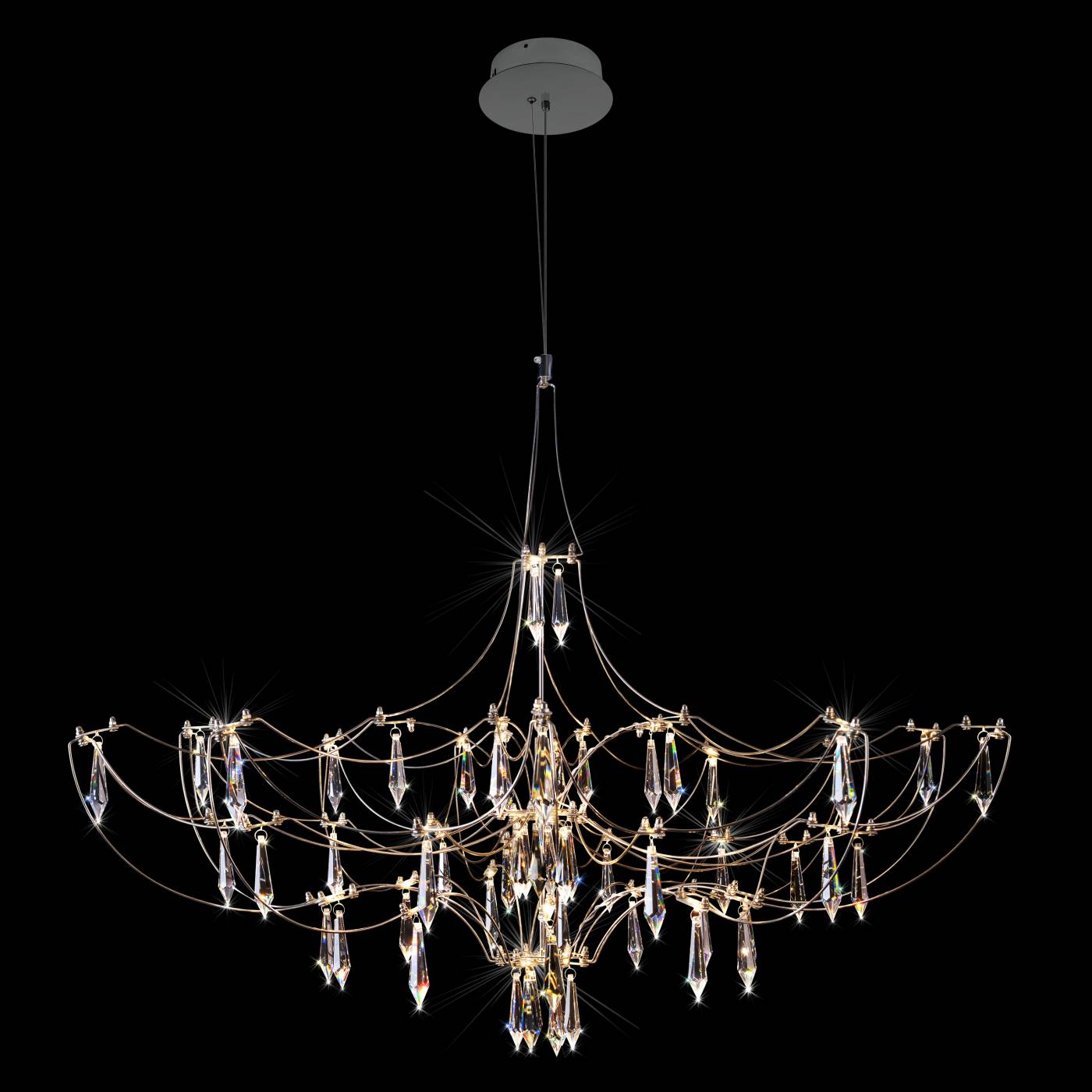 10589/900 Silver Asfour Подвесная люстра Mira Loft It 10589/900 Silver Asfour