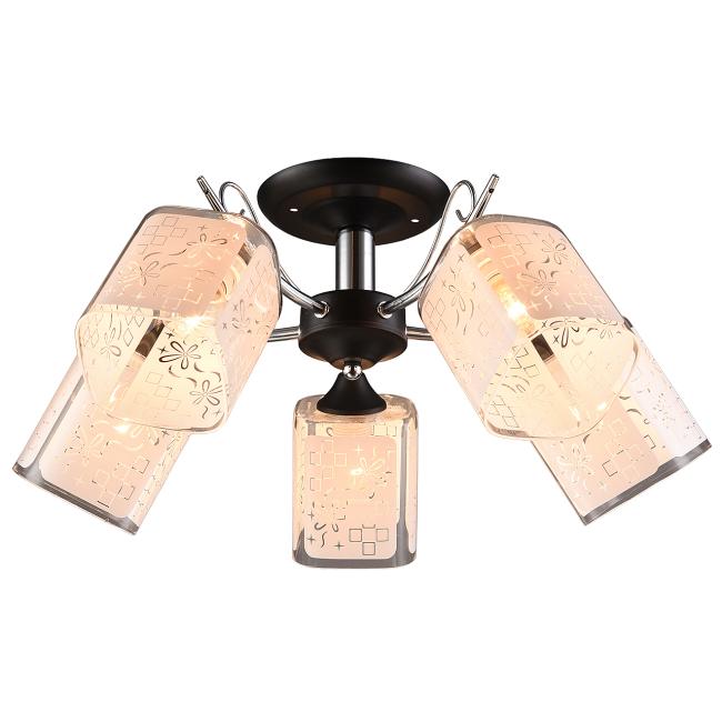 Потолочная люстра IMEX MD.1087-5-S BK+CH