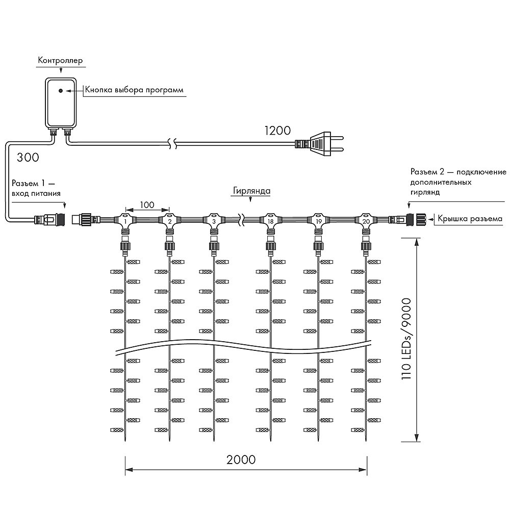 024874 Гирлянда-дождь Arlight 024874