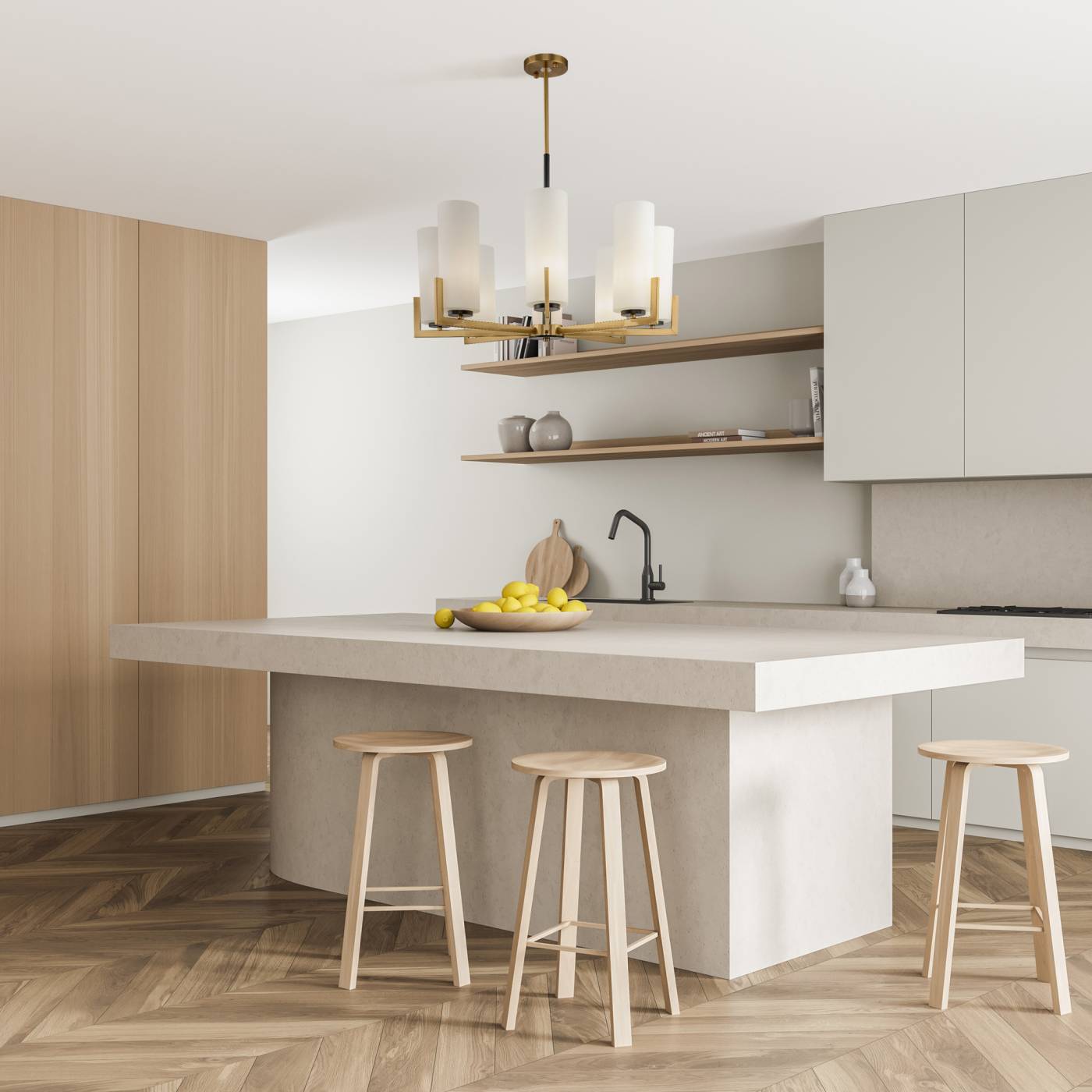 MOD089PL-08BS Люстра на штанге Maytoni Fortano MOD089PL-08BS