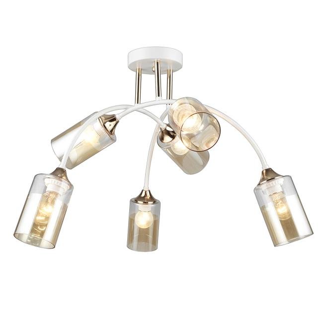 MD.2196-6-S-WH+FGD Потолочная люстра IMEX MD.2196-6-S-WH+FGD