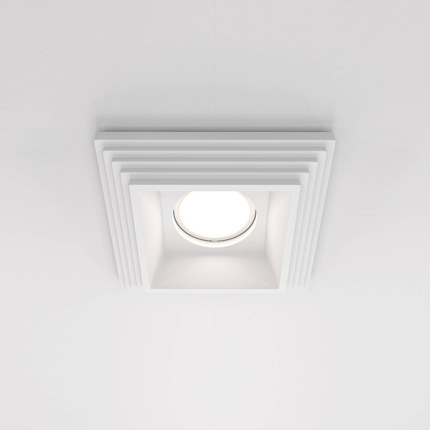 Встраиваемый светильник Maytoni Gyps Modern DL005-1-01-W-1