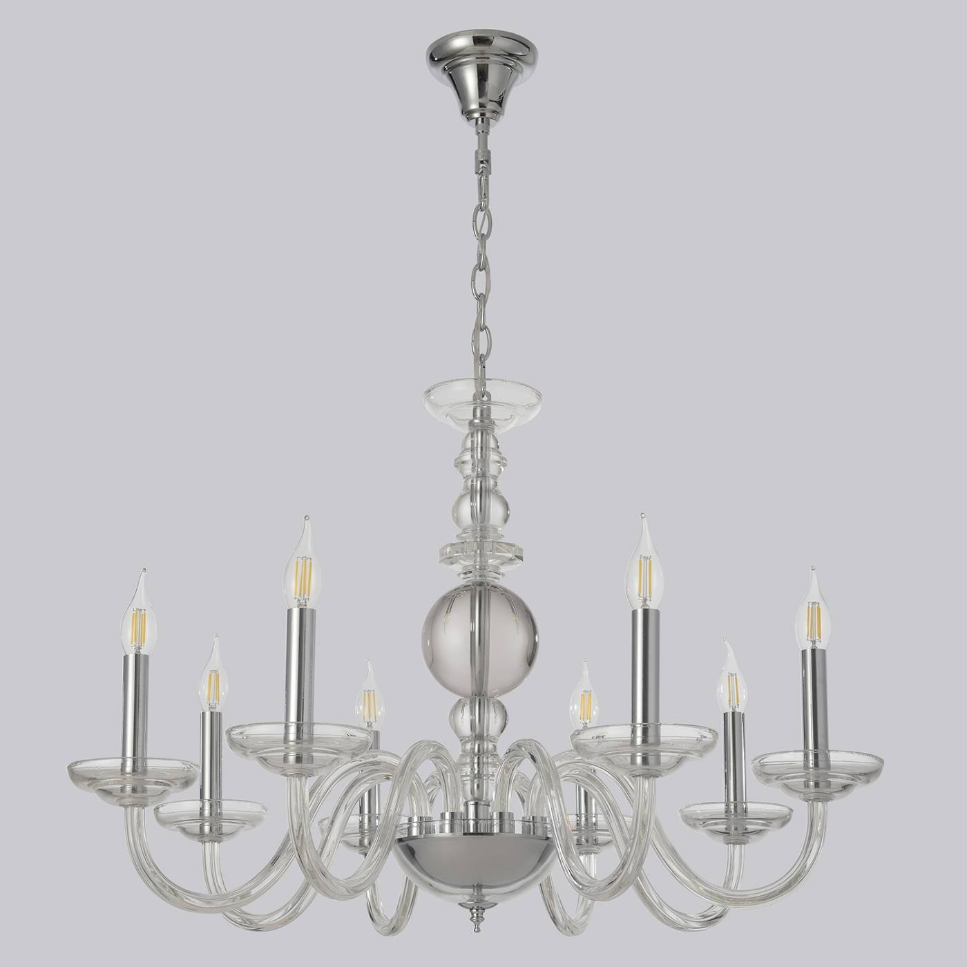 Подвесная люстра Crystal Lux Arabesque ARABESQUE SP8 CHROME
