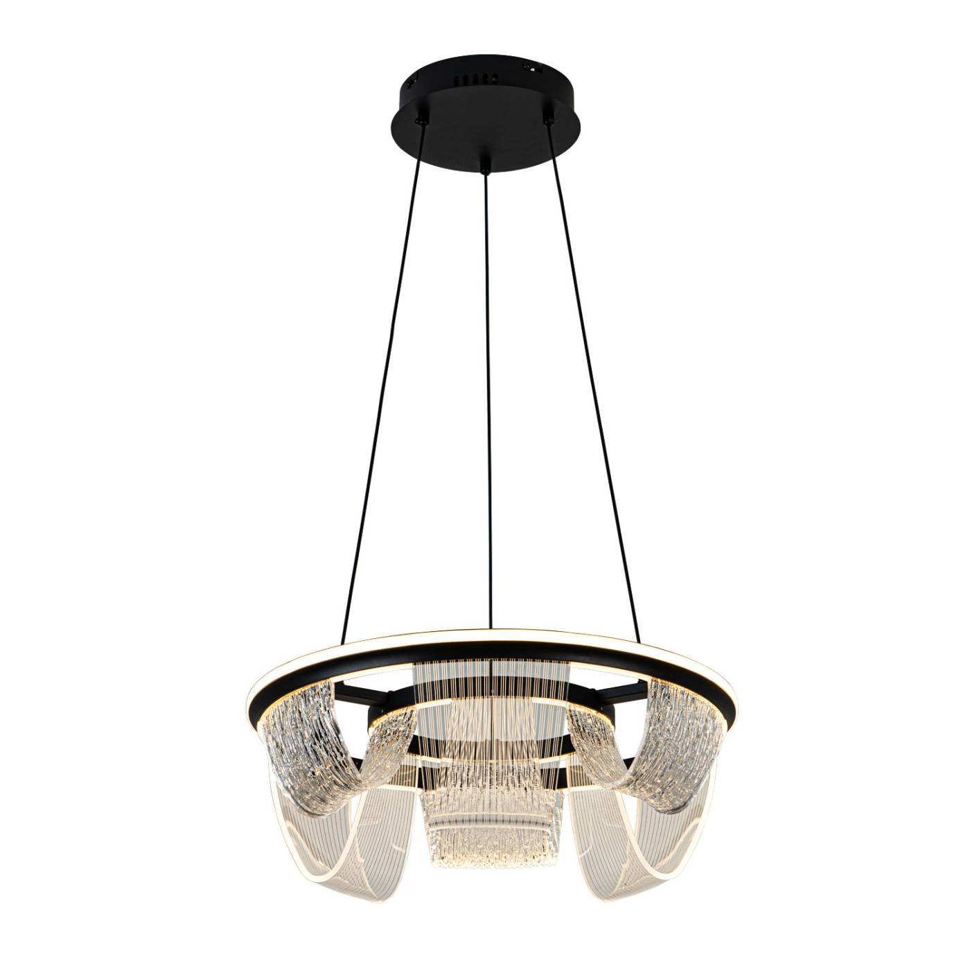 Подвесная люстра L LED4U L7706-460 BK