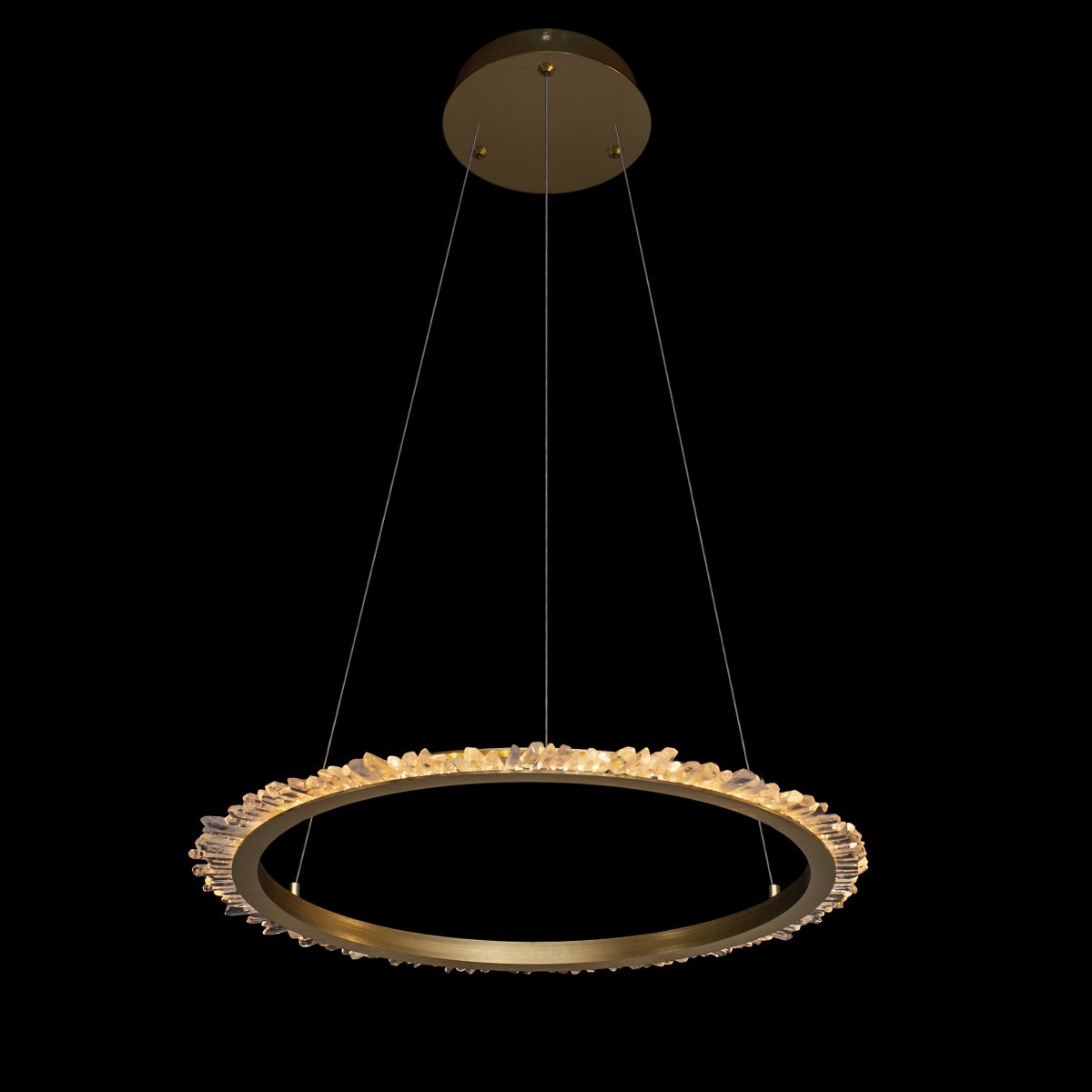 MD20020154-1B satin gold Подвесная люстра Delight Collection Quartz Halo MD20020154-1B satin gold