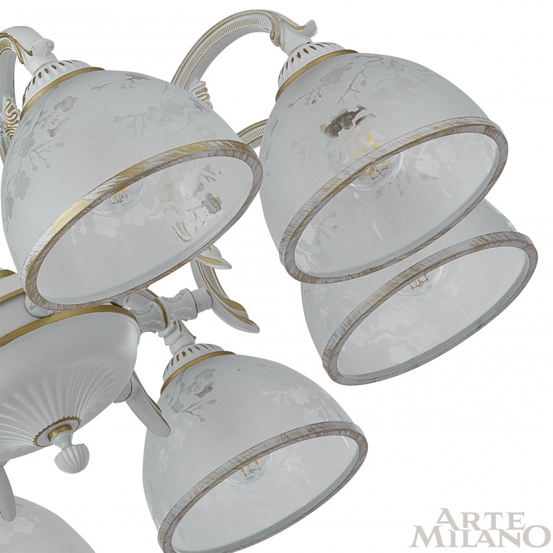 349737/8 WT+G Подвесная люстра Arte Milano Am349737 349737/8 WT+G