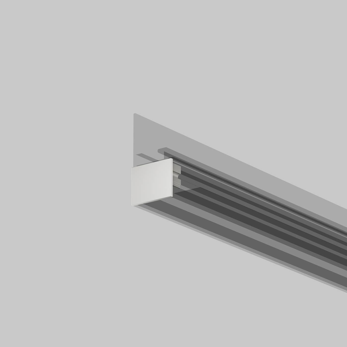 642053 Комплект заглушек (для профиля 26х30) 2 шт., Maytoni Встраиваемый с накладным фланцем профиль 642053