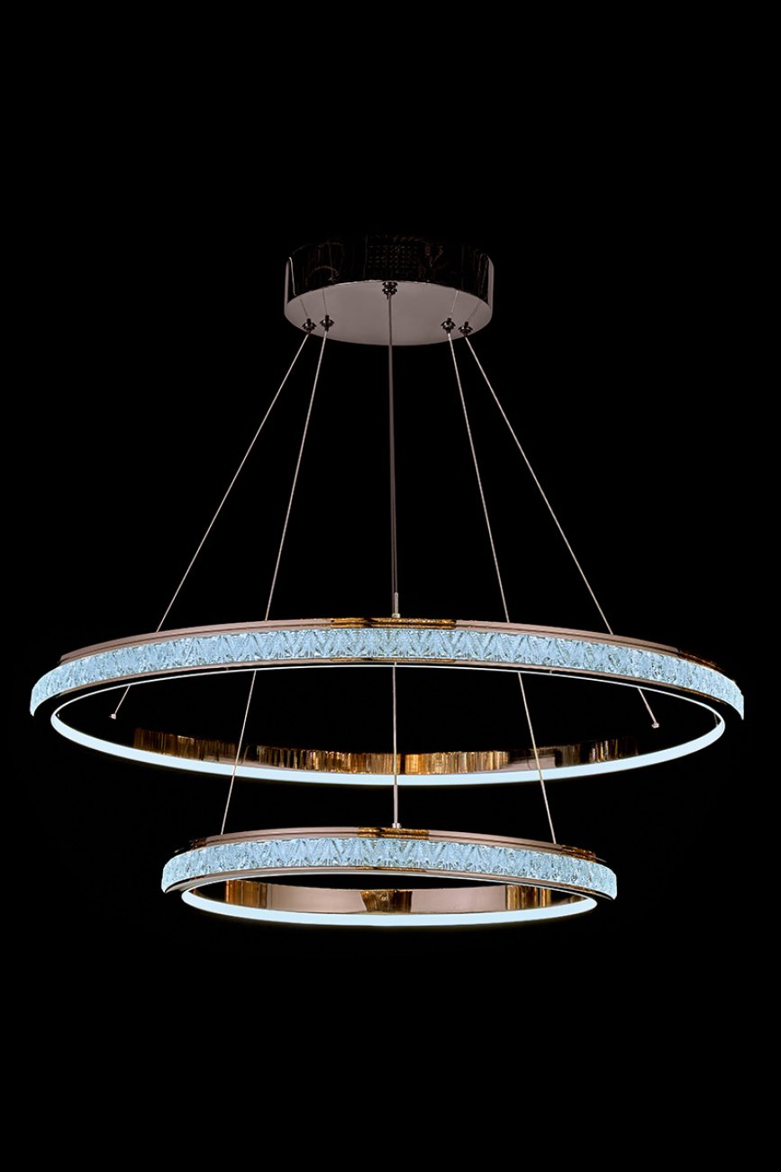 Подвесная люстра LEON Aida LE7707/800-2K Black Chrome