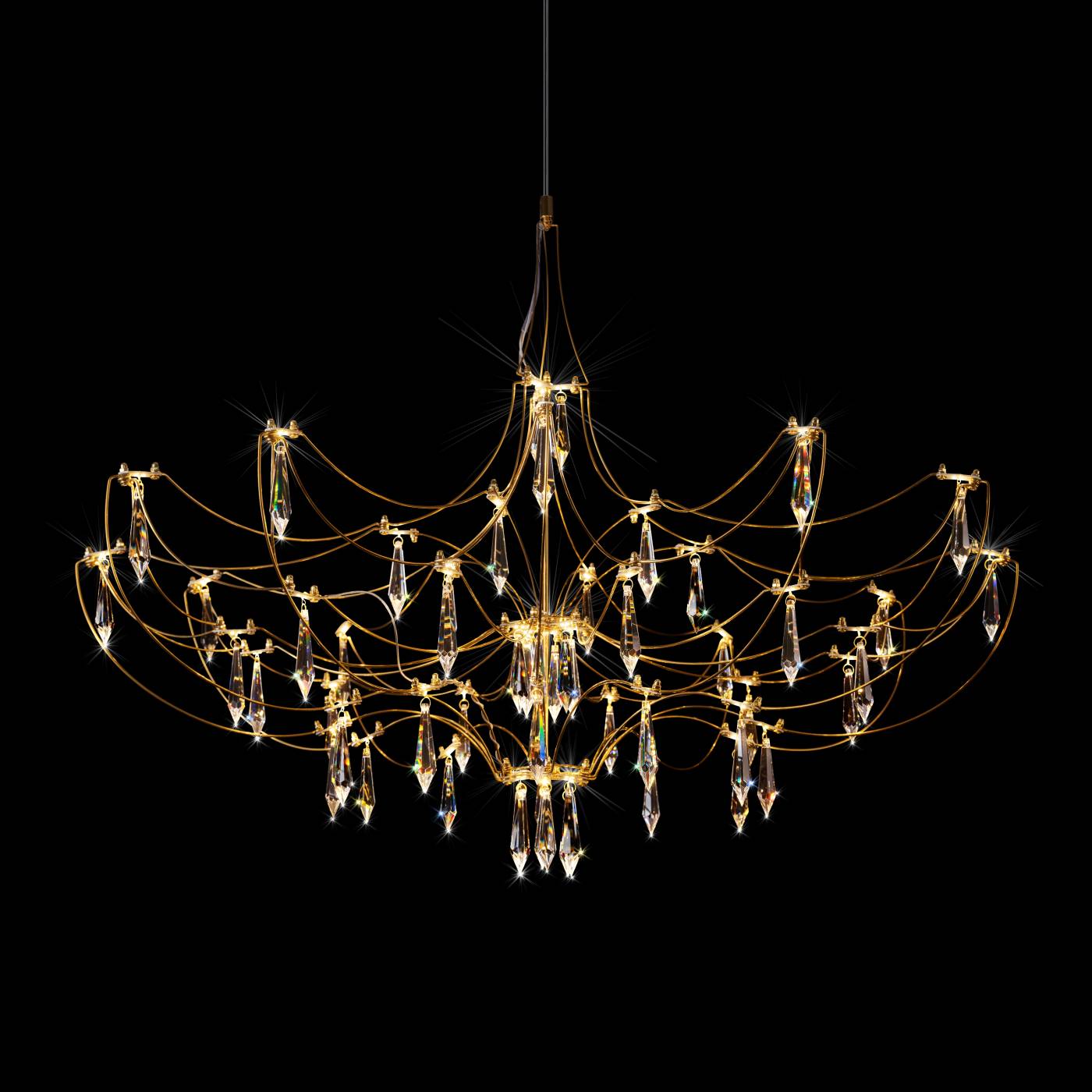 10589/900 Gold Asfour Подвесная люстра Mira Loft It 10589/900 Gold Asfour