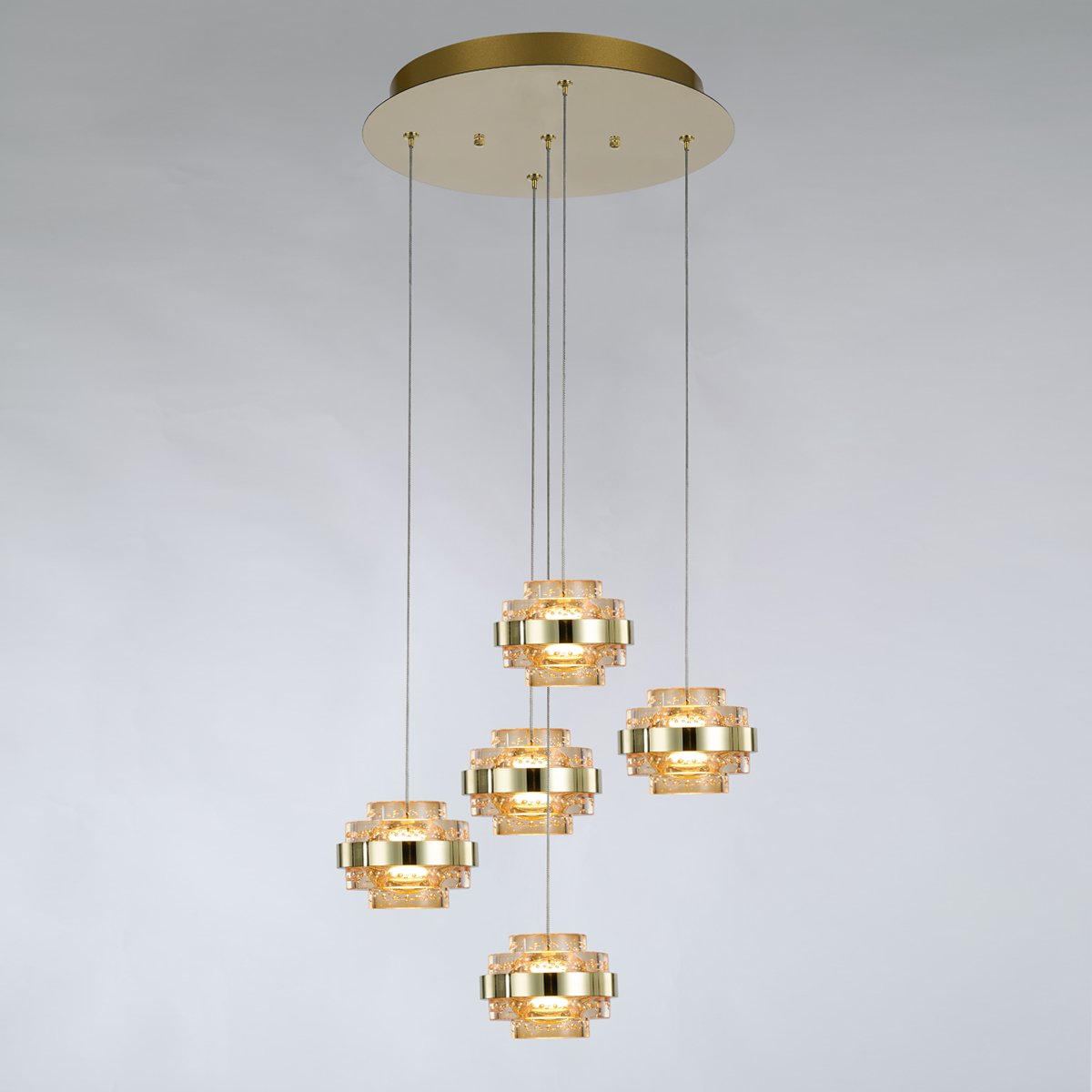 Светильник подвесной Delight Collection Indiana MD22030002-5A gold/champagne