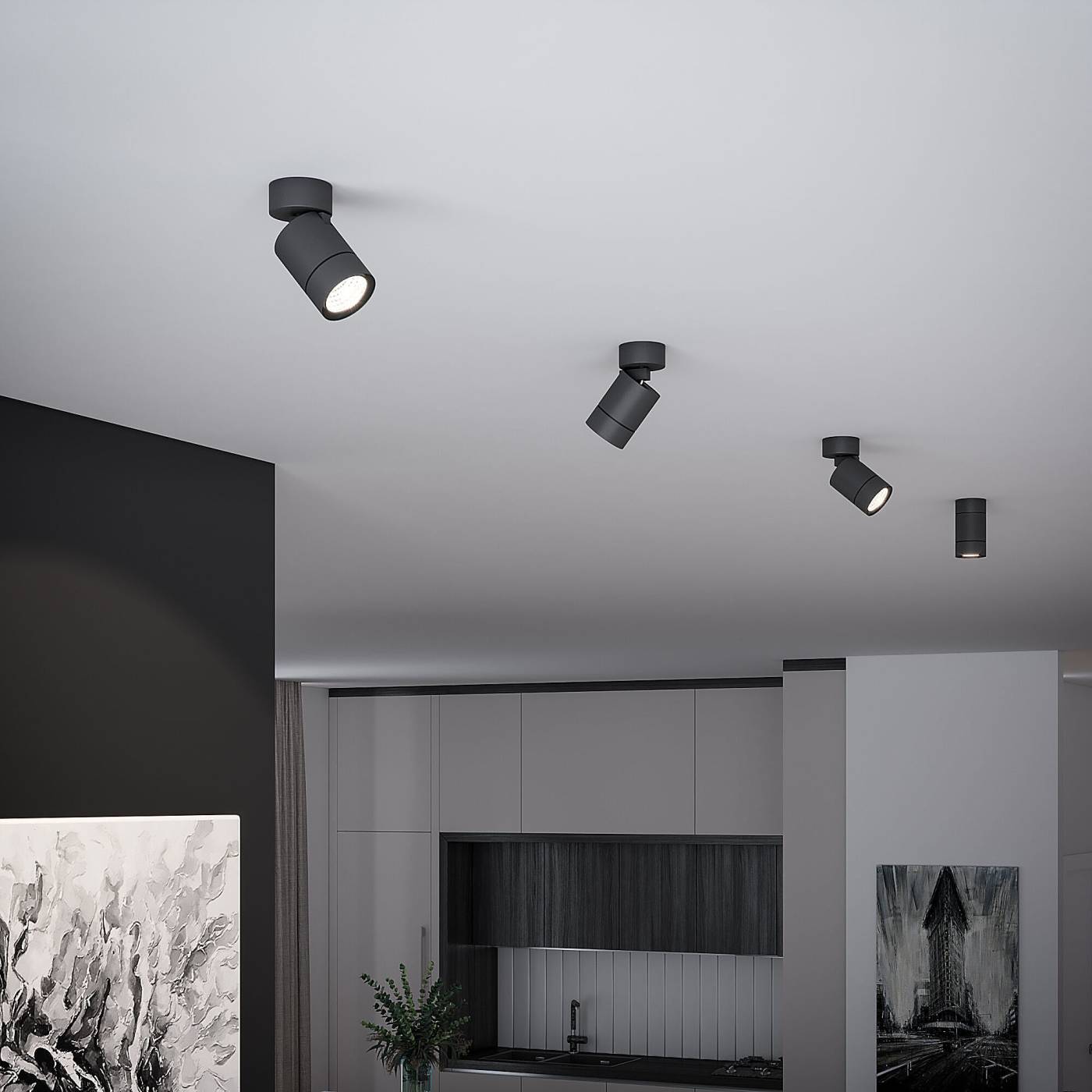 Светильник спот Elektrostandard Niro 25013/01 GU10 черный