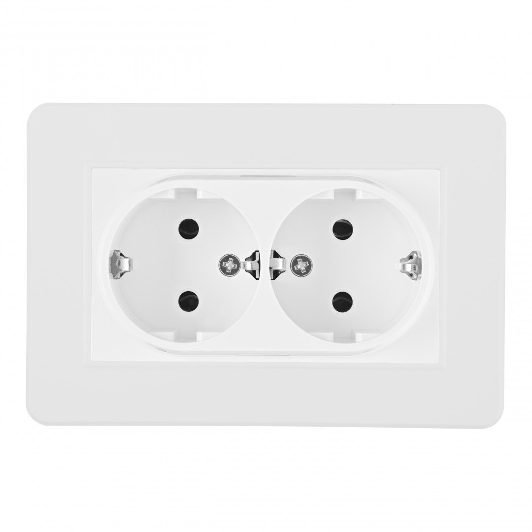 SET16-double-40-2 white Розетка Arte Milano Set16-2 SET16-double-40-2 white