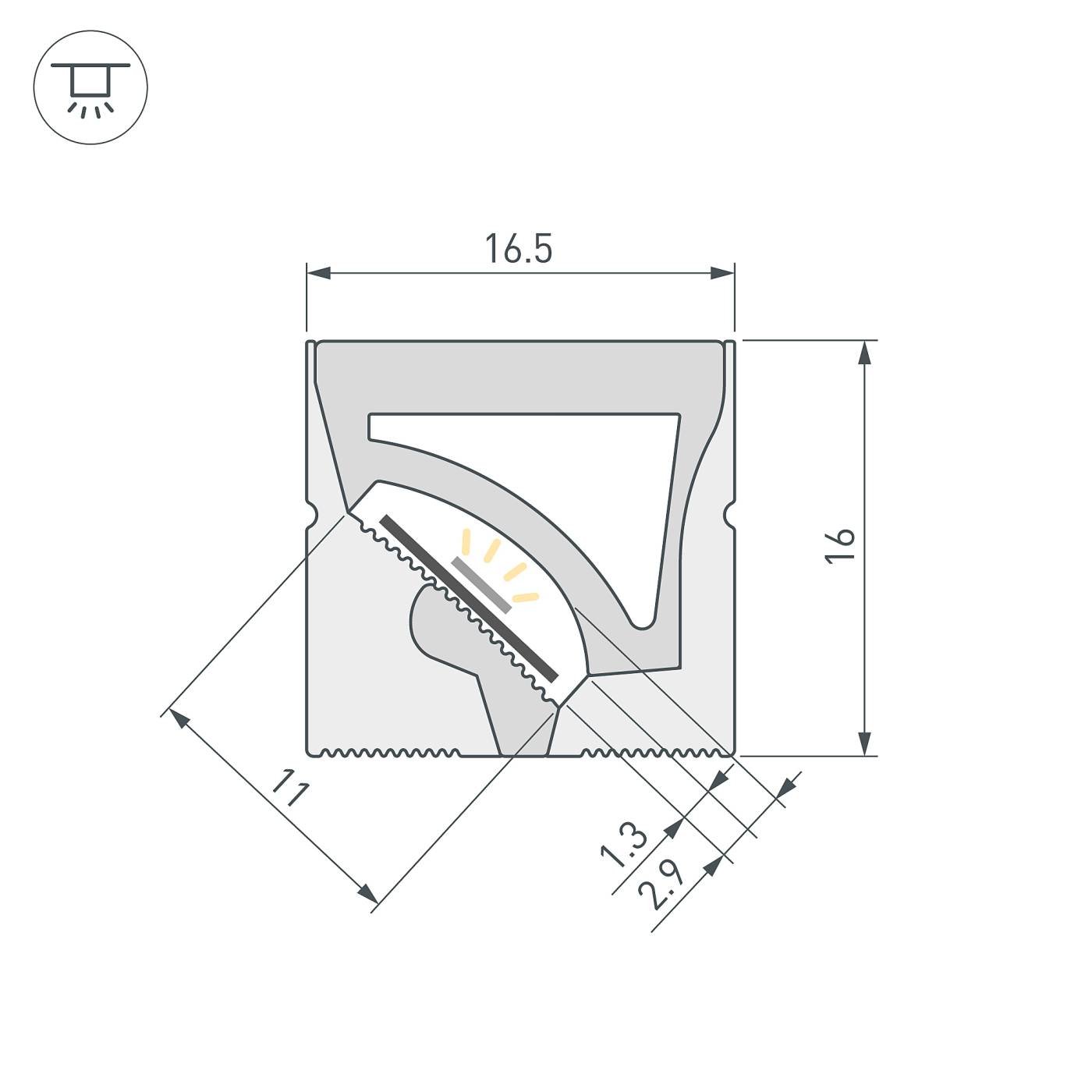 Профиль Arlight Wph 059570