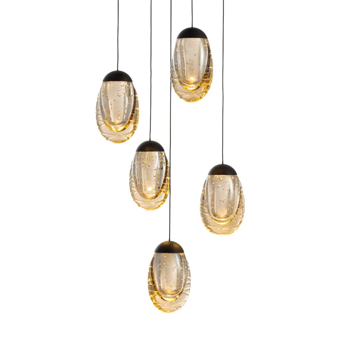 MD25090022-5A matt black/champagne Светильник подвесной Delight Collection MD25090022 MD25090022-5A matt black/champagne