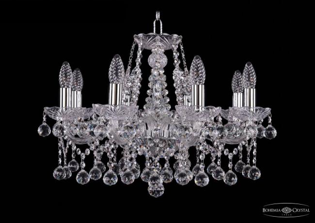 1413/8/200 Ni Balls Подвесная хрустальная люстра 1413 Bohemia 1413/8/200 Ni Balls