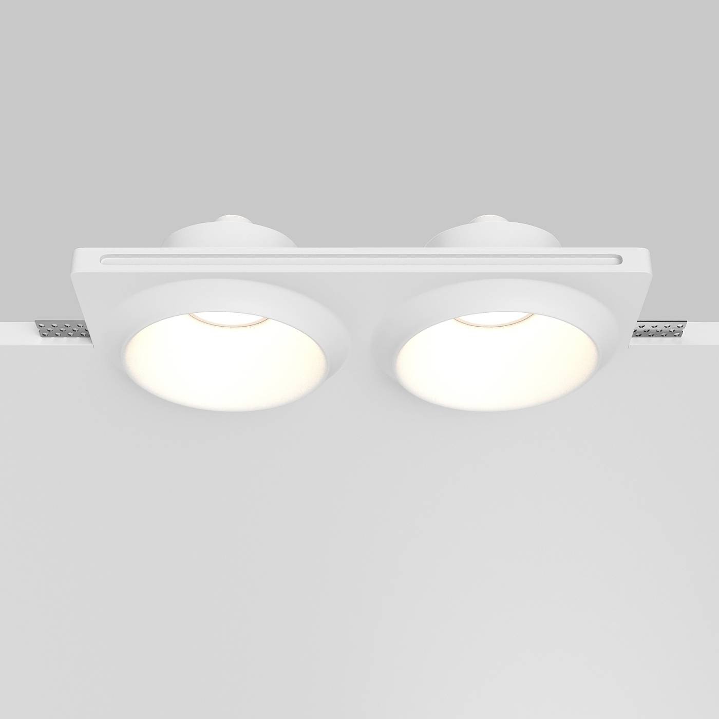 Встраиваемый светильник Maytoni Gyps Modern DL124-GU10-02-TRS-W