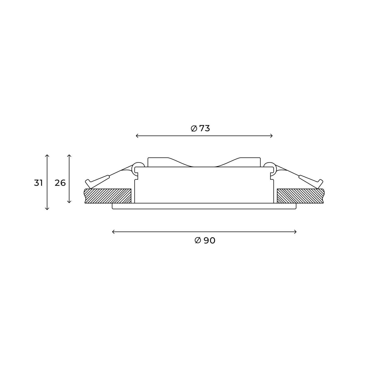 Встраиваемый светильник Hesby Lighting Harstad HSBL_0215