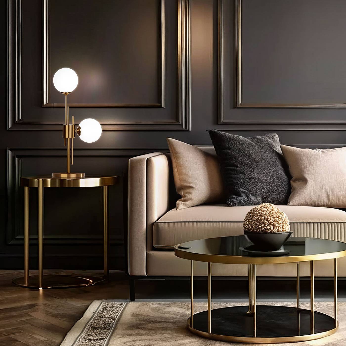 Настольная лампа Eurosvet Volver 01383/2 латунь